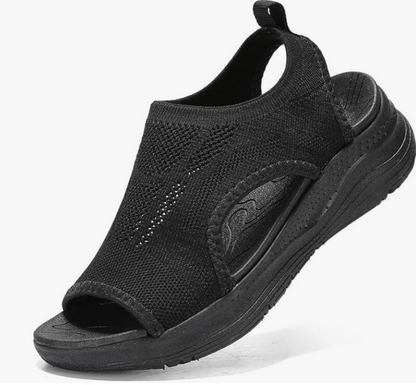 Black open-toe sandal
